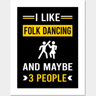 3 People Folk Dancing Dance Dancer Posters and Art